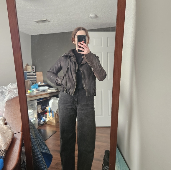 All Saints Leather Jacket - Picture 5 of 6